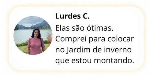 Comentário de cliente satisfeita mostrando a experiência com a Arandela Magno em ambiente moderno