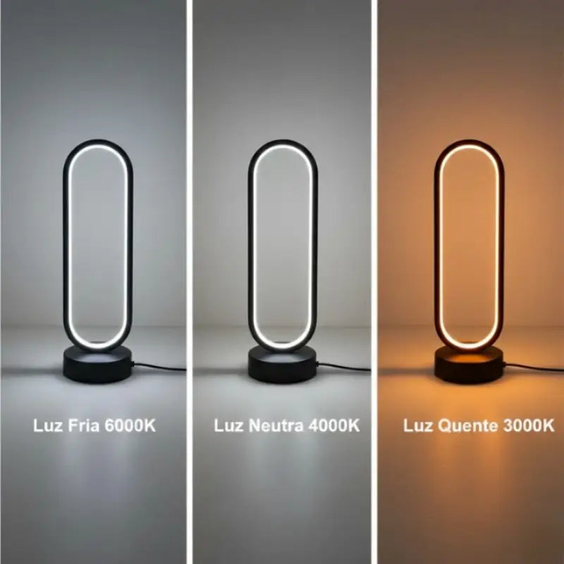 Luminária de Mesa Anel Led