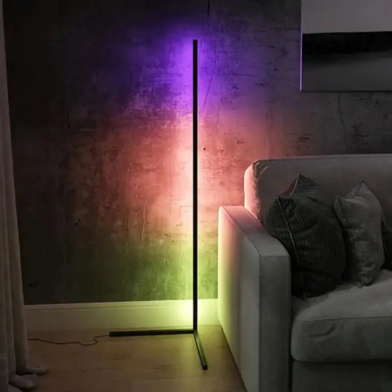 Luminária de Chão Barra Led RGB com Controle Remoto