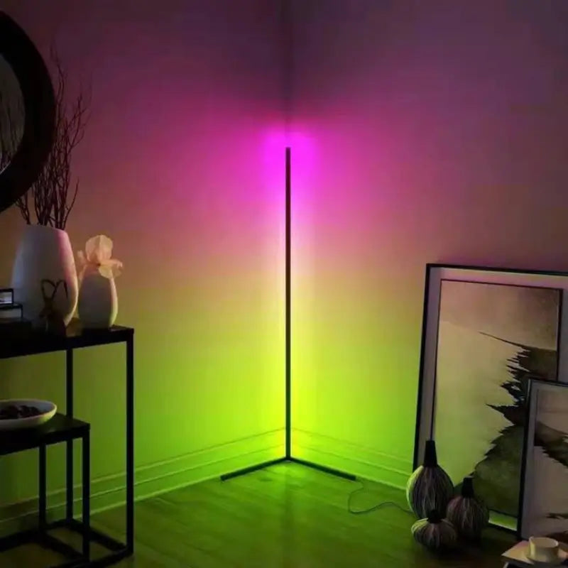 Luminária de Chão Barra Led RGB com Controle Remoto
