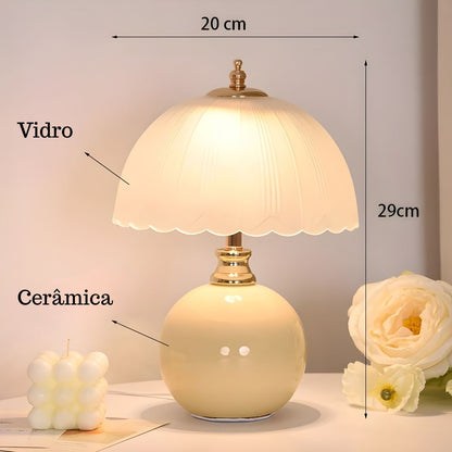 Luminária de Mesa Abajur Cogumelo
