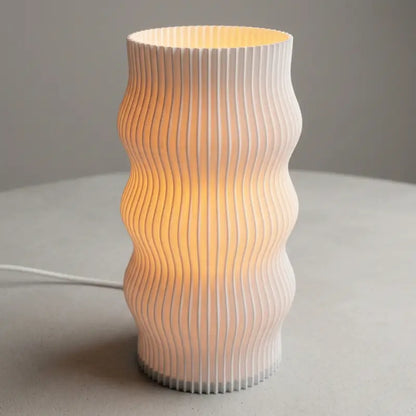 Luminária de Mesa Decorativa Design Ondulada