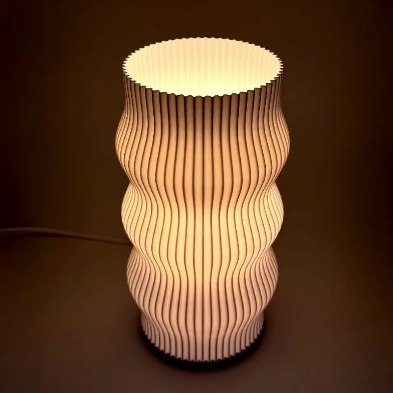 Luminária de Mesa Decorativa Design Ondulada