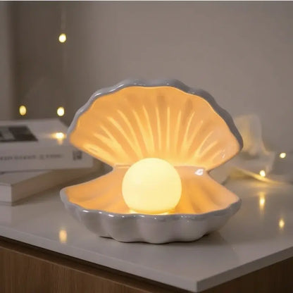 Luminária de Mesa Decorativa Concha sem Fio