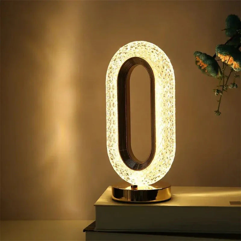 Luminária de Mesa Decorativa Oval