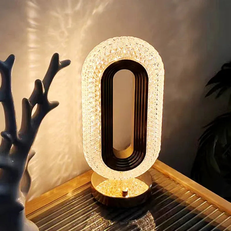 Luminária de Mesa Decorativa Oval