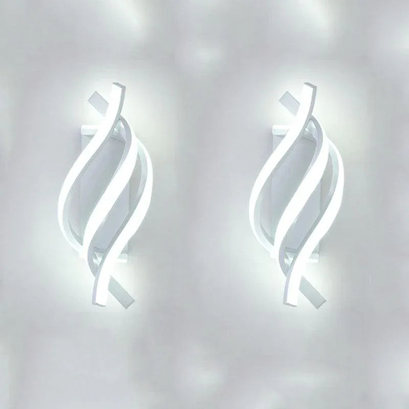 Arandela de Parede Led Espiral Moderna