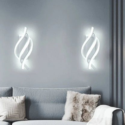 Arandela de Parede Led Espiral Moderna