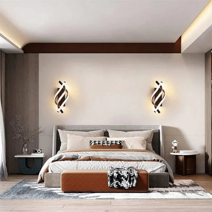 Arandela de Parede Led Espiral Moderna