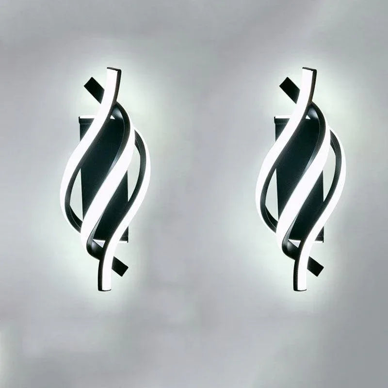 Arandela de Parede Led Espiral Moderna