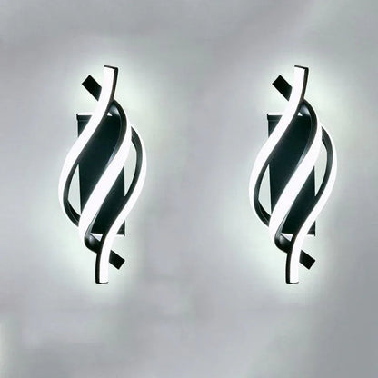 Arandela de Parede Led Espiral Moderna