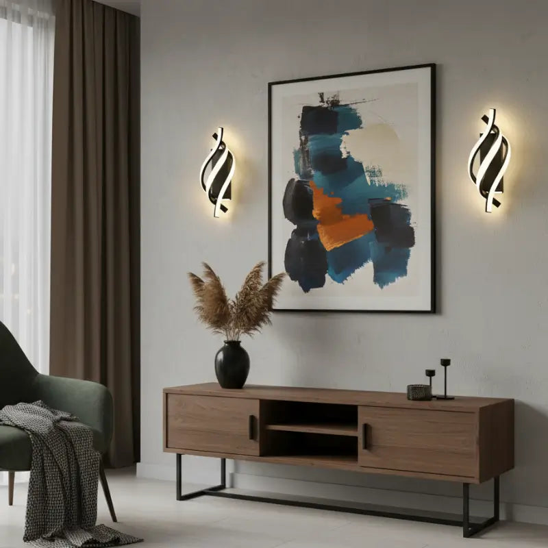 Arandela de Parede Led Espiral Moderna