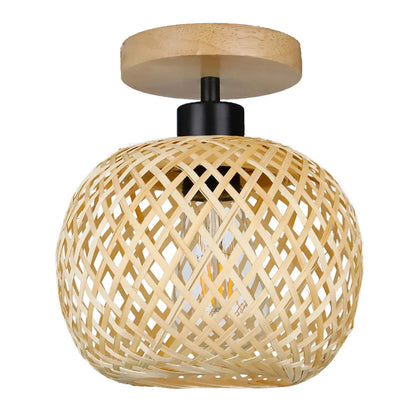 Luminária de Teto em Bambu