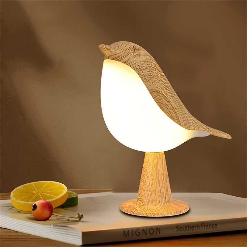 Luminária de Mesa Decorativa Pássaro LED 3 Tons de Luz