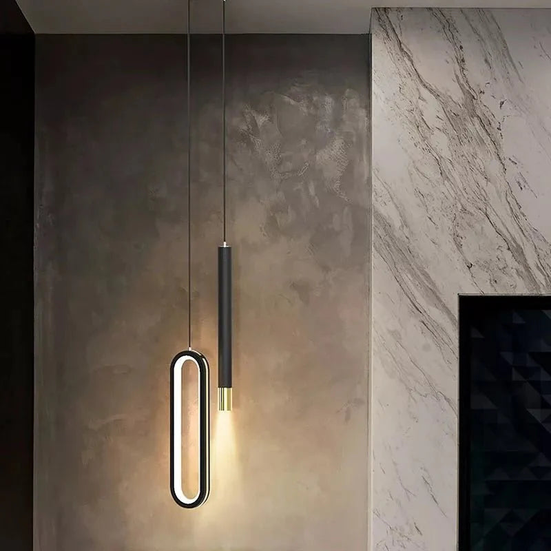 Pendente Led Duplo Minimalista